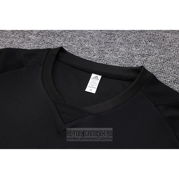 Chandal del Real Madrid Manga Corta 2023-2024 Negro - Pantalon Corto